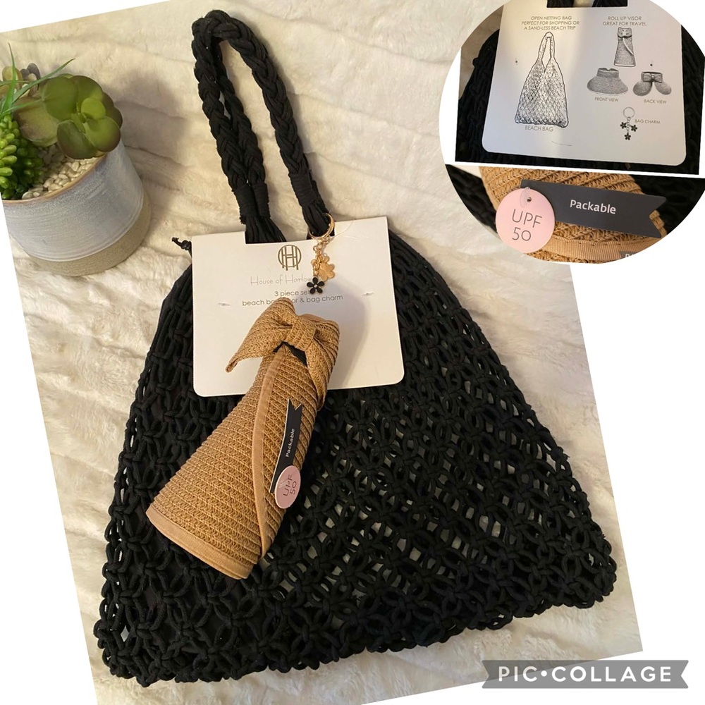 ❤️Flash SALE❤️✨🆕✨Brand New House of Harlow 3-Pc Set Beach Bag